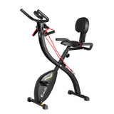 Everfit Folding Exercise Bike Magnetic X-Bike Indoor Cycling Resistance Rope - Side View