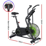 Everfit Air Bike Dual Action Exercise Bike Fitness Home Gym Cardio - Front View