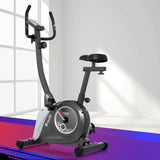 Everfit Magnetic Exercise Bike Upright Bike Fitness Home Gym Cardio - Close-Up Angle