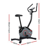 Everfit Magnetic Exercise Bike 8 Levels Upright Bike Fitness Home Gym Cardio - Front View