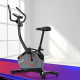 Everfit Magnetic Exercise Bike 8 Levels Upright Bike Fitness Home Gym Cardio - Close-Up Angle