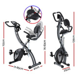 Everfit Folding Exercise Bike Magnetic X-Bike Aerobic Trainer Indoor Cycling - Front View