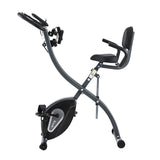 Everfit Folding Exercise Bike Magnetic X-Bike Aerobic Trainer Indoor Cycling - Side View