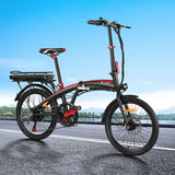 Everfit Folding Electric Bike Urban City Bicycle eBike Rechargeable Battery 250W