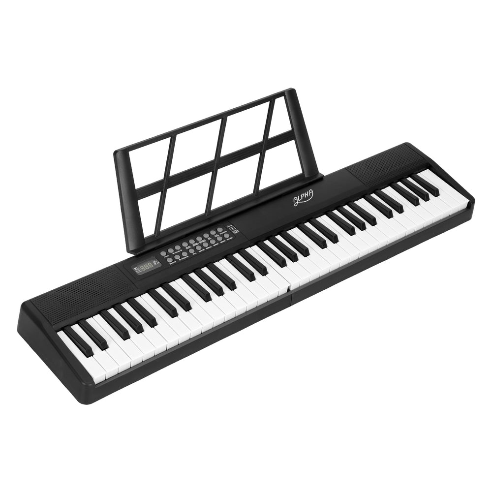 Portable 61-Key Digital Piano Keyboard with Bluetooth and Accessories