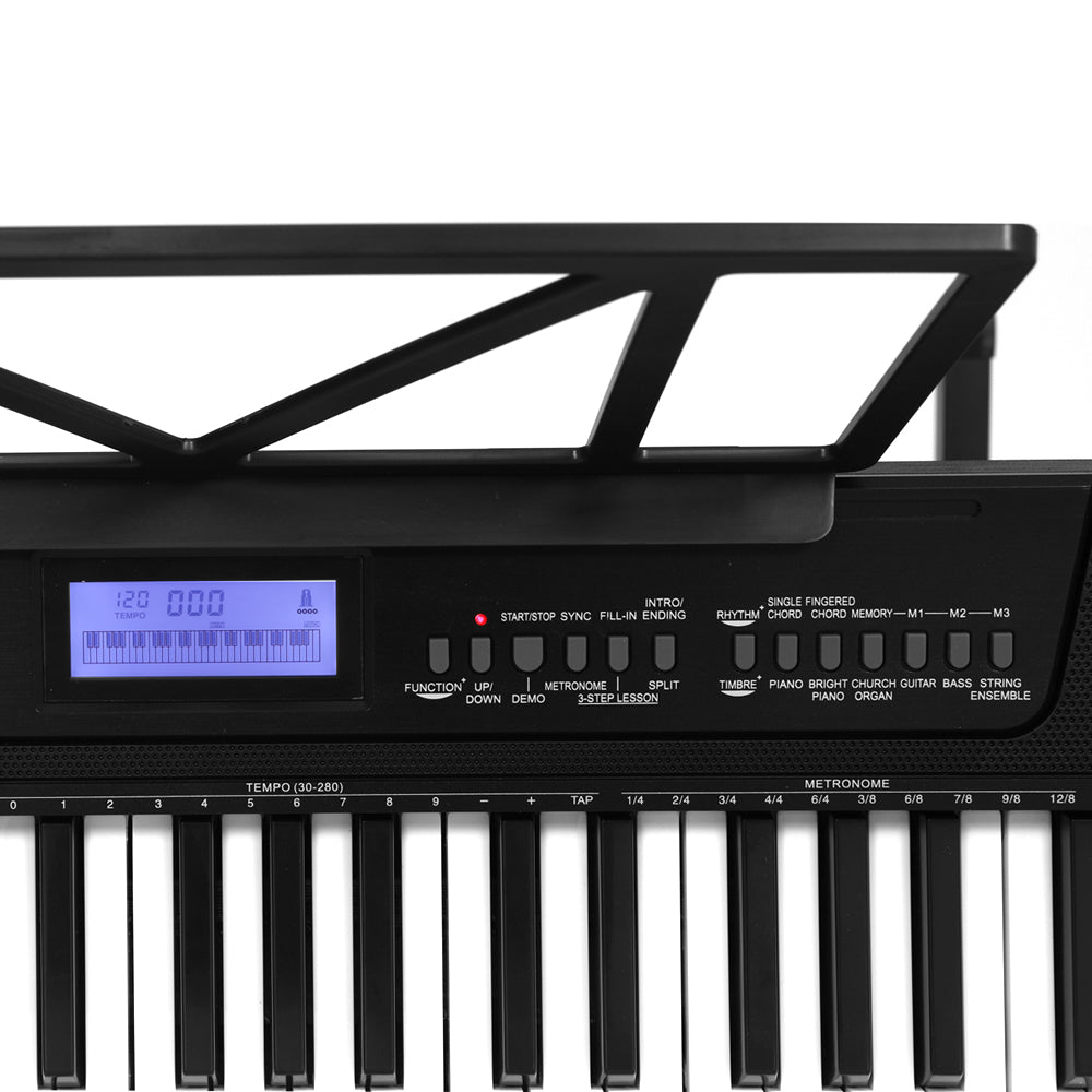 61-Key Touch Sensitive Digital Piano Keyboard with Stand and Recording Features