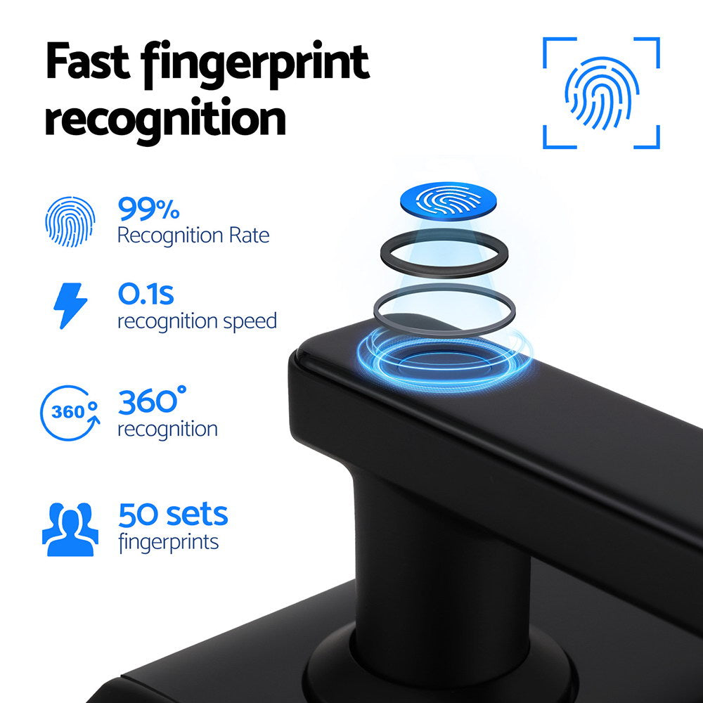 Smart UL-tech Fingerprint Door Lock with Remote Access and Touchpad Control