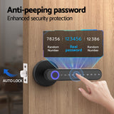 Smart UL-tech Fingerprint Electronic Door Lock with Handle