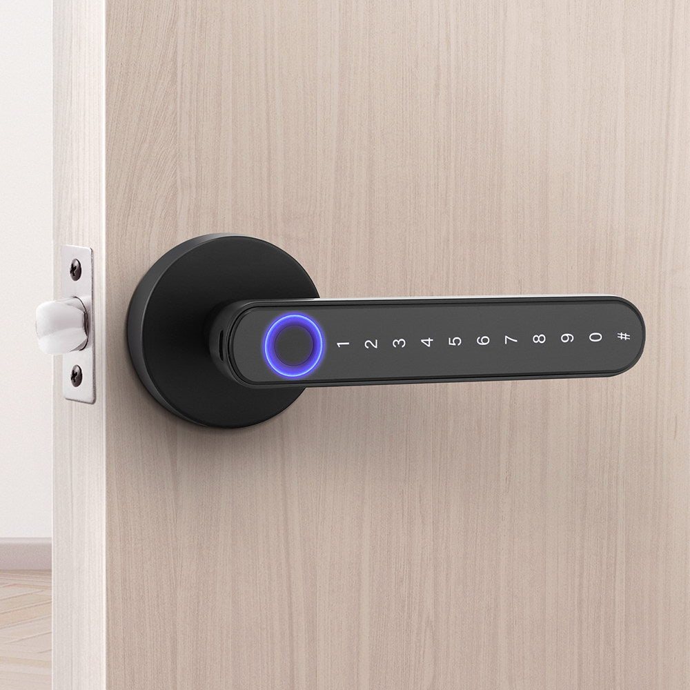 Smart UL-tech Fingerprint Electronic Door Lock with Handle