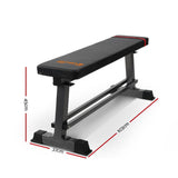 Everfit Weight Bench Flat Bench Press Home Gym Equipment 300kg Capacity - Front View