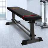 Everfit Weight Bench Flat Bench Press Home Gym Equipment 300kg Capacity - Close-Up Angle