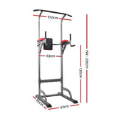 Everfit Weight Bench Chin Up Tower Bench Press Home Gym Wokout 200kg Capacity - Front View