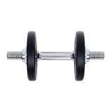 Everfit 10kg Dumbbell Set Weight Plates Dumbbells Lifting Bench - Side View