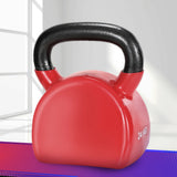 Everfit 24kg Kettlebell Set Weightlifting Bench Dumbbells Kettle Bell Gym Home - Close-Up Angle