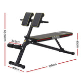 Everfit Roman Chair Adjustable Weight Bench Strength Training Preacher Curls - Front View