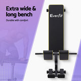 Everfit Roman Chair Adjustable Weight Bench Strength Training Preacher Curls - Top-Down View