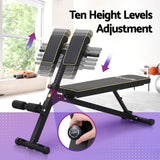 Everfit Roman Chair Adjustable Weight Bench Strength Training Preacher Curls - 45-Degree Angle