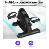 Everfit Pedal Exerciser Mini Exercise Bike Cross Trainer Under Desk Bike - Side View