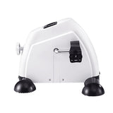 Everfit Pedal Exerciser Mini Exercise Bike Cross Trainer Under Desk Bike White - Side View