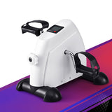 Everfit Pedal Exerciser Mini Exercise Bike Cross Trainer Under Desk Bike White - Close-Up Angle