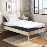 Giselle Bedding Memory Foam Mattress Bed Cool Gel Non Spring 21cm Single - Low Angle