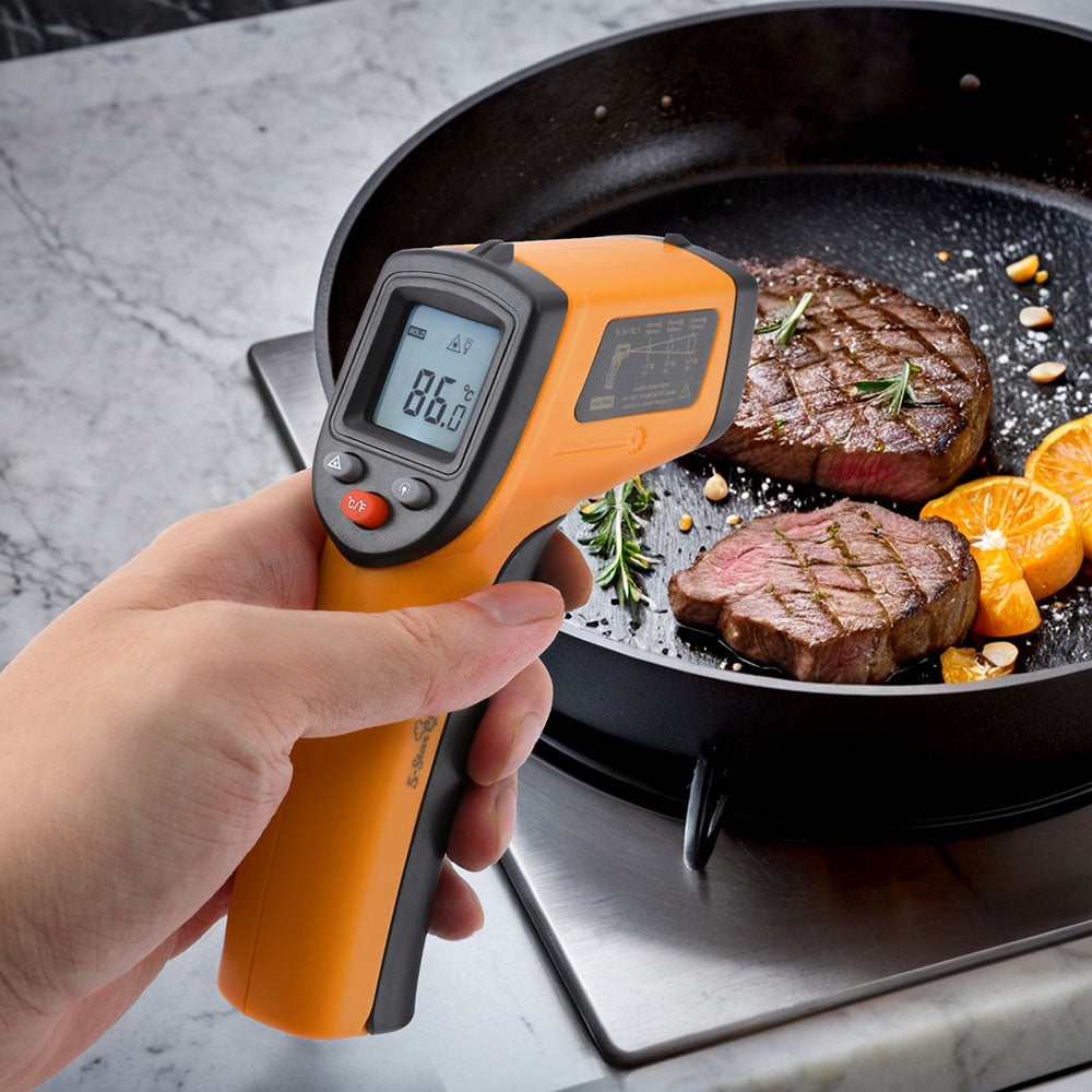 5-star Chef Laser Infrared Thermometer Food Digital Temperature Gun Smoker Pizza BBQ