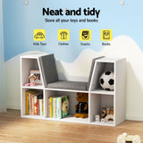 Keezi Kids Bookshelf Bookcase Toys Box Shelves Storage Cabinet Container Children Organiser