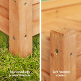 Elevated Wooden Planter Box for Gardening - Green Fingers 65x33x16cm