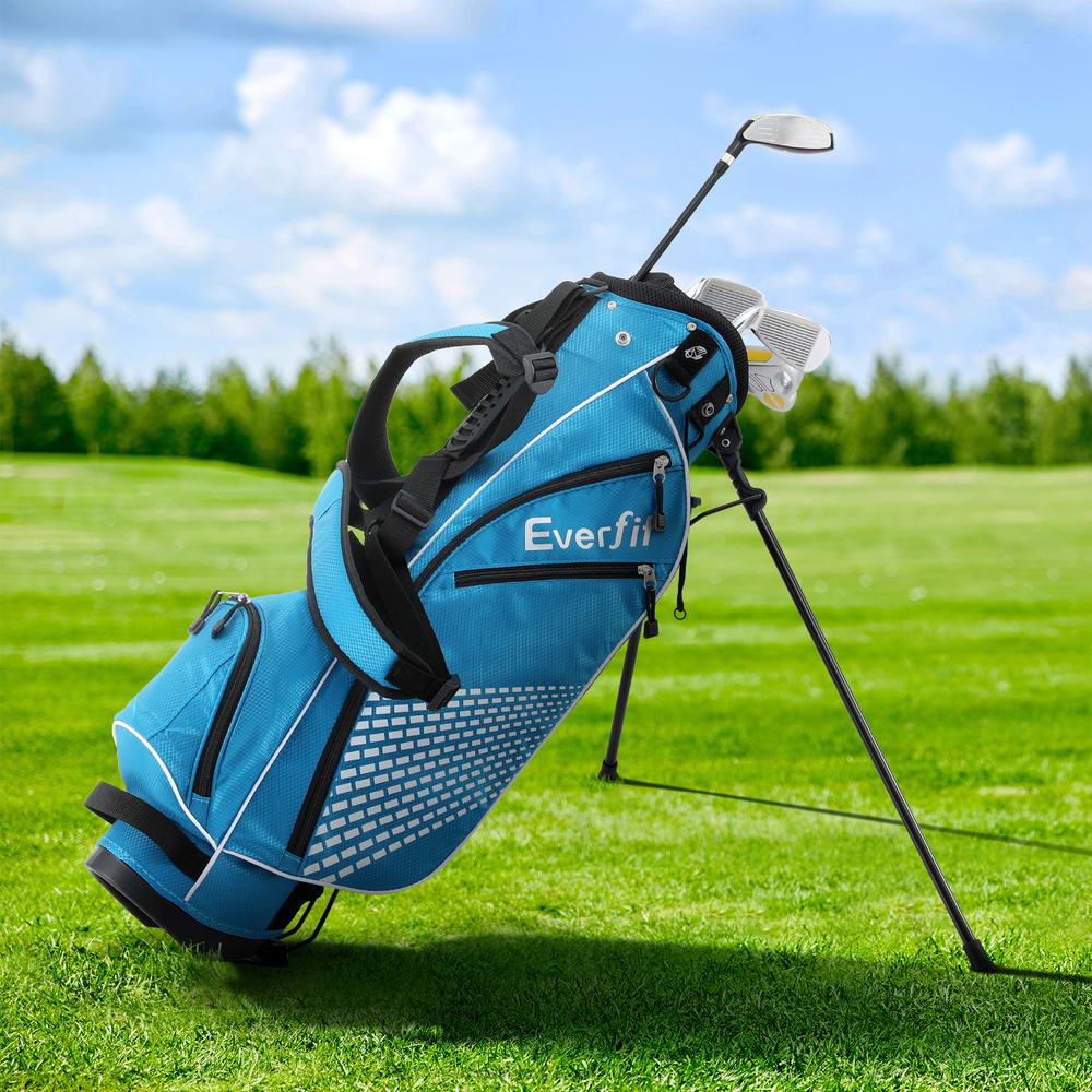 Everfit Junior Golf Club Set with Stand Bag - Right-Handed Wedges and Iron Clubs