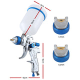 Giantz HVLP Gravity Feed Air Spray Gun with Multiple Nozzles