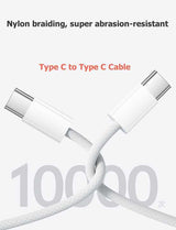 High-Speed 60W 3A PD Type-C to USB-C Charging Cable for iPhone 15 and Tablets