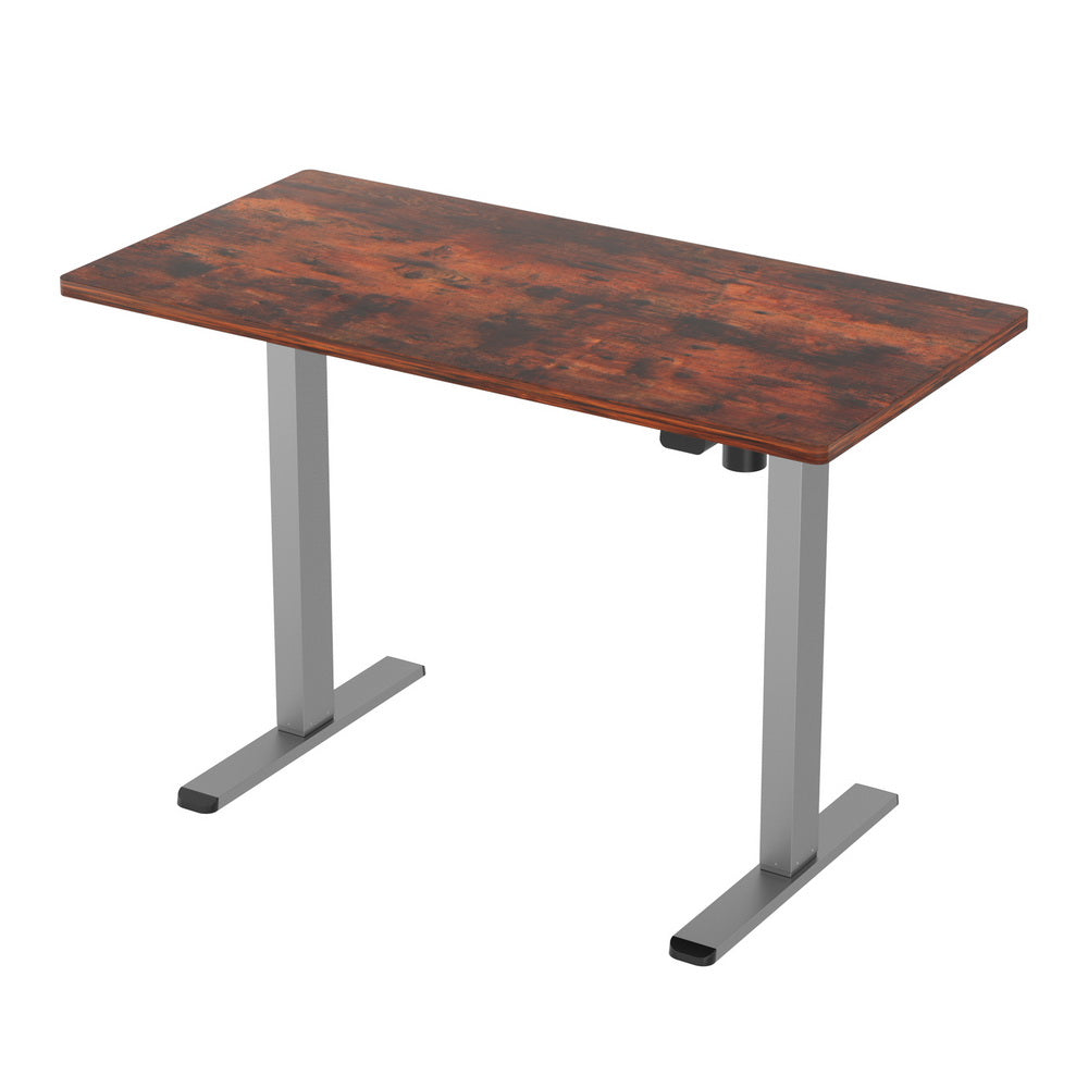 Artiss Standing Desk Motorised 120CM Rustic Brown