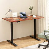 Artiss Standing Desk Motorised Dual Motor Rustic Brwon 140CM