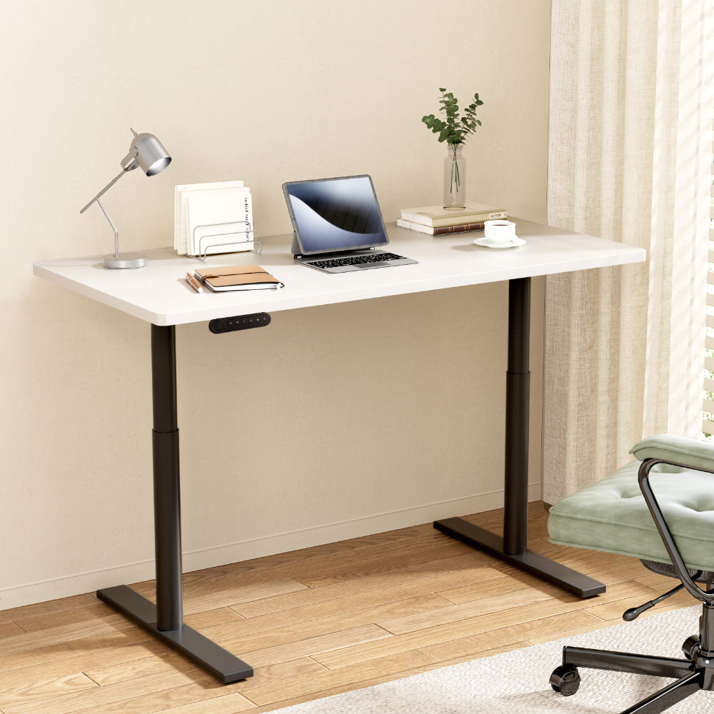 Artiss Standing Desk Motorised Electric Dual Motor White 120CM