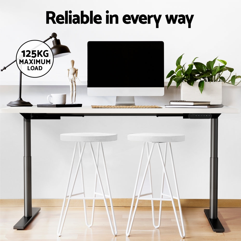 Artiss Standing Desk Motorised Electric Dual Motor White 140CM