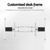 Artiss Standing Desk Frame Only Dual Motor Motorised Adjustable 125KG Load White