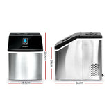 Devanti 18kg Ice Maker Machine Stainless Steel