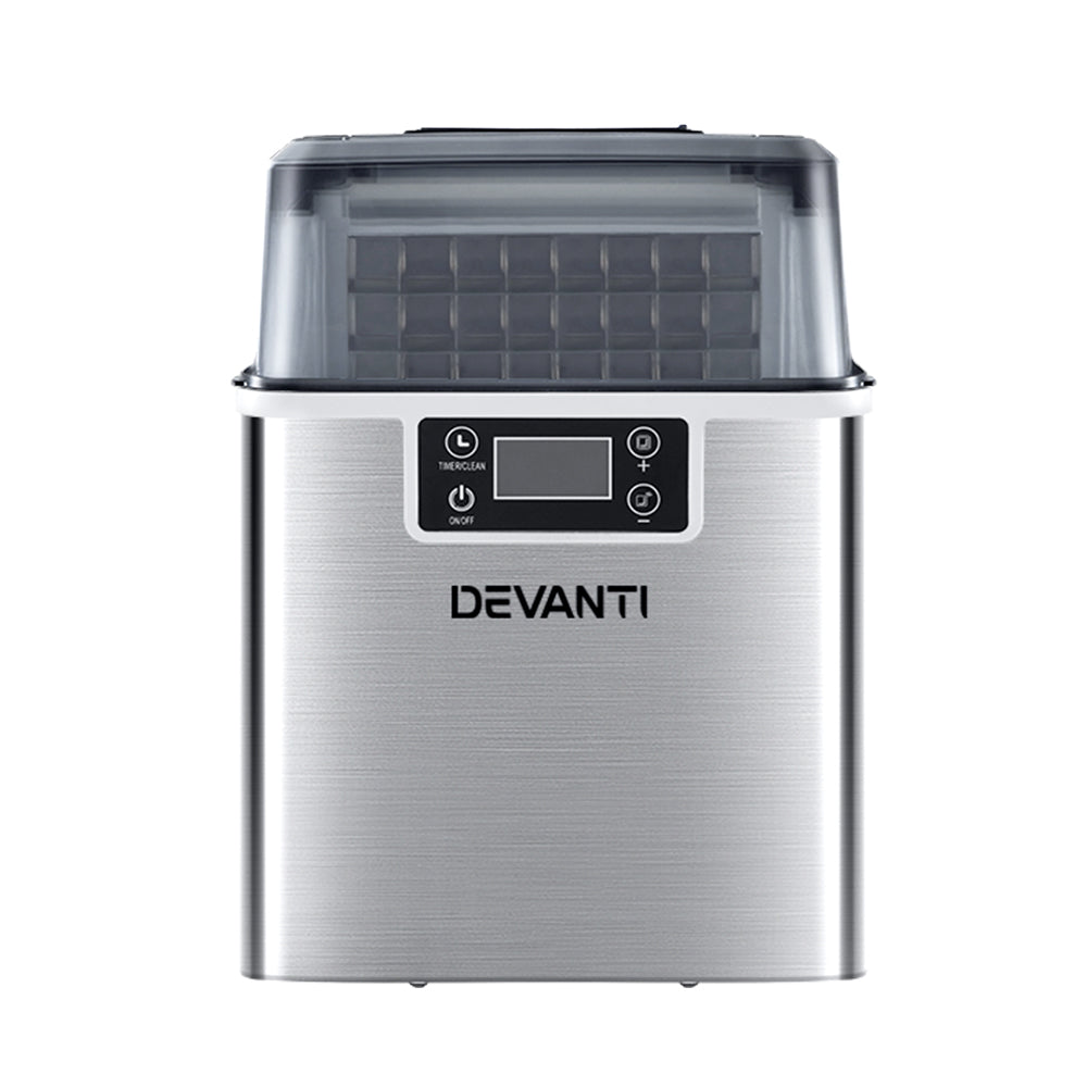 Devanti Commercial Portable Ice Maker – 3.2L Countertop Ice Cube Machine