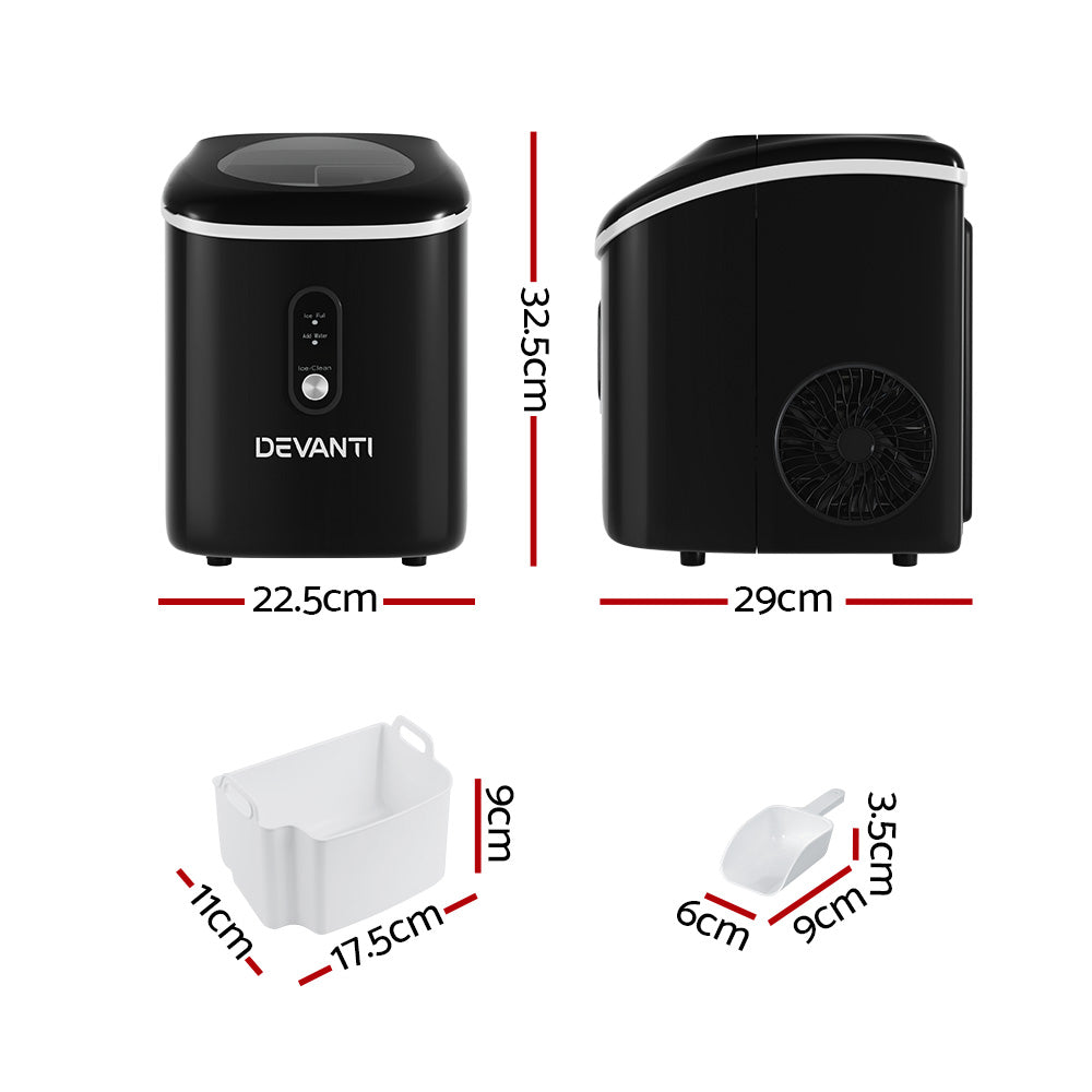 Compact Nugget Ice Maker Machine - 15kg Daily Capacity