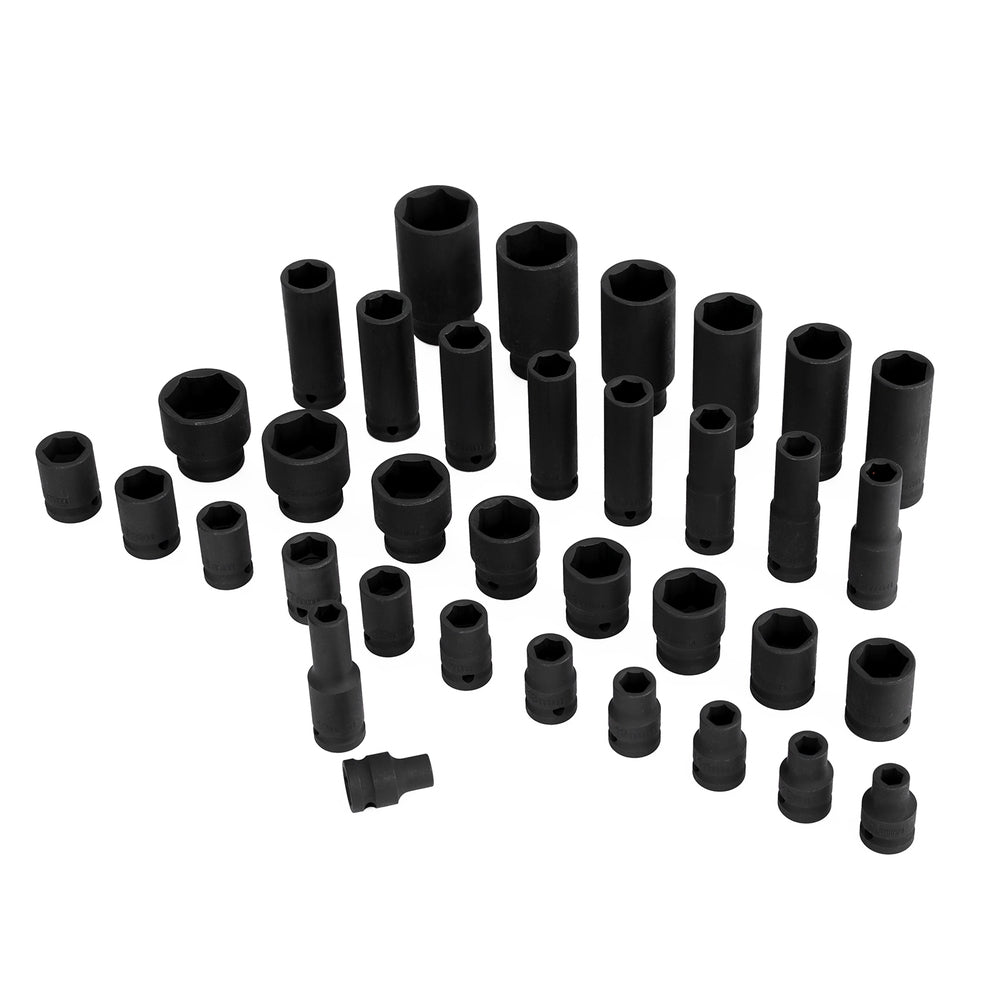 Giantz 35pcs 1/2" Drive Impact Socket Set Metric 8-32mm with Case