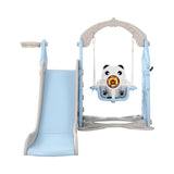 Keezi Kids Slide Swing Set Basketball Hoop Rings Outdoor Playground 170cm Blue