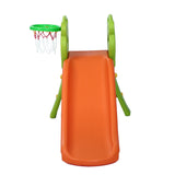 Keezi Kids Slide Set Basketball Hoop Indoor Outdoor Playground Toys 100cm Orange