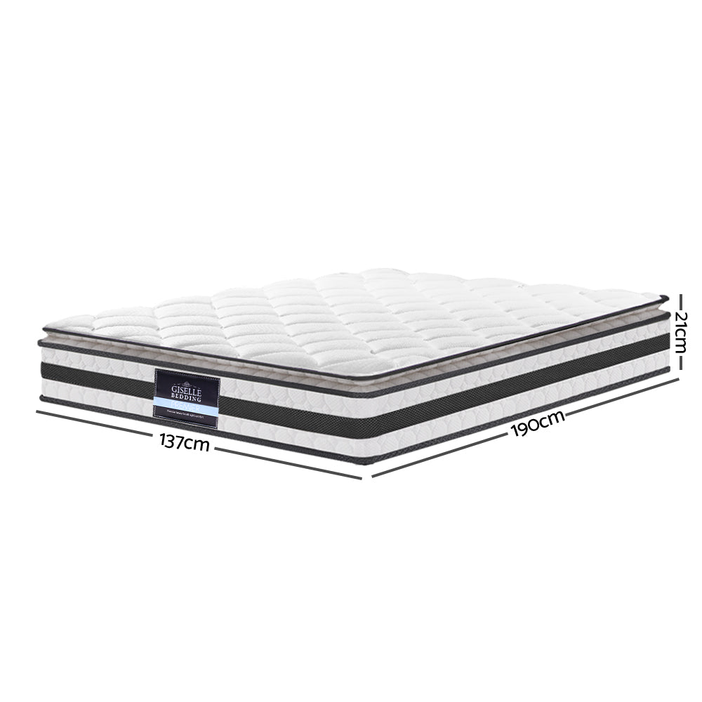 Giselle Bedding 21cm Mattress Pillow Top Double