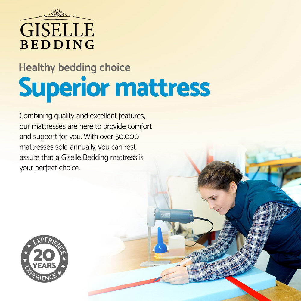 Giselle Bedding 21cm Mattress Pillow Top Single