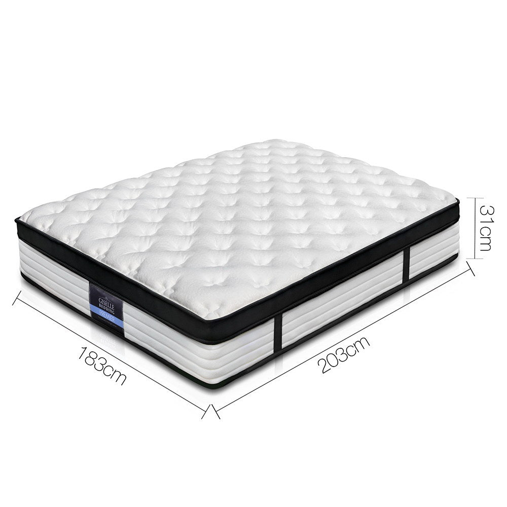 Giselle Bedding 31cm Mattress Euro Top King