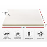 Giselle Bedding Memory Foam Mattress Topper 8cm King - Big Image