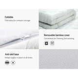 Giselle Bedding Memory Foam Mattress Topper Cool Gel 8cm Queen - Extra Image