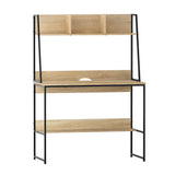 Artiss Computer Desk Bookshelf Storage 100CM Oak