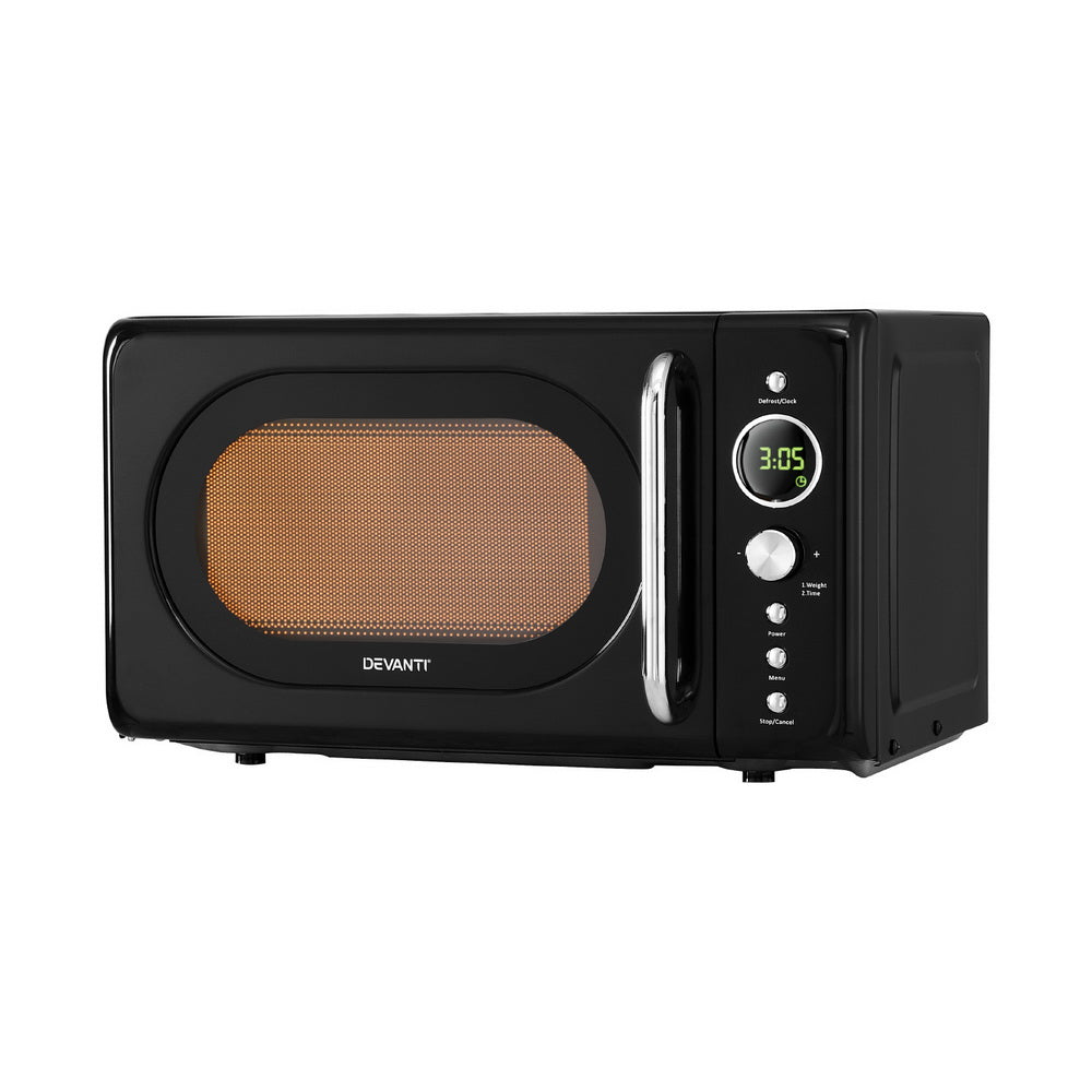 Devanti 20L Microwave Oven 700W Black