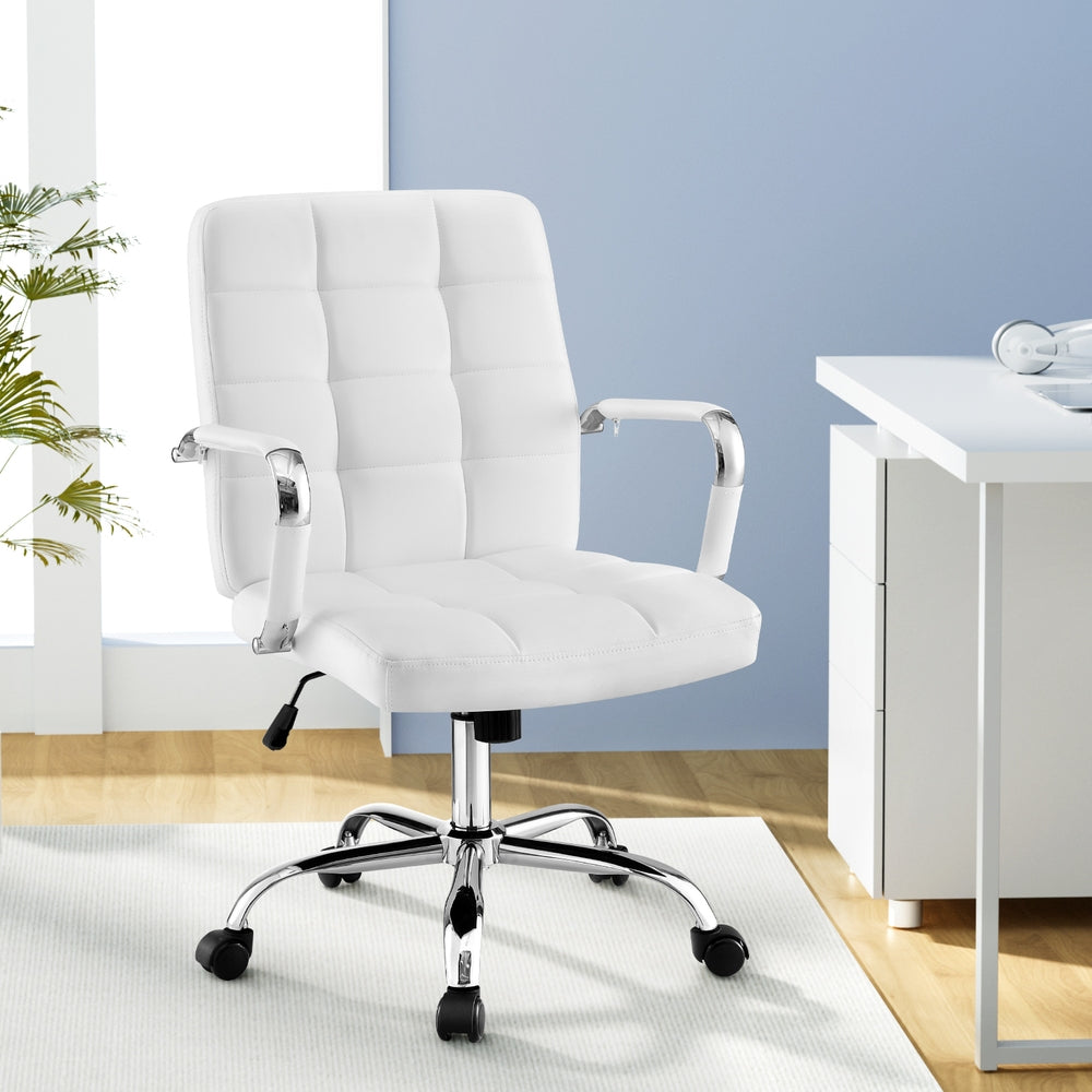 Artiss Office Chair Seat PU Work Computer Desk Chairs